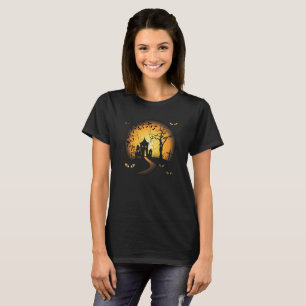 T-shirt Maison hantée effrayante et terrifiante pour Hallo