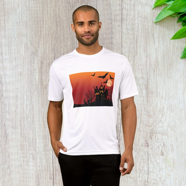 T-shirt Maison Hantée éffrayante Halloween nuit (Créateur téléchargé)