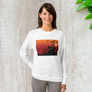 T-shirt Maison Hantée éffrayante Halloween nuit