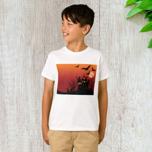 T-shirt Maison Hantée éffrayante Halloween nuit