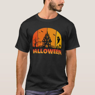 T-shirt Maison Hantée Fantôme Drôle Halloween