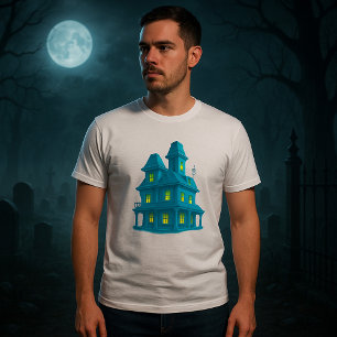 T-shirt Maison Hantée Fantôme Halloween Manoir Épouvantabl