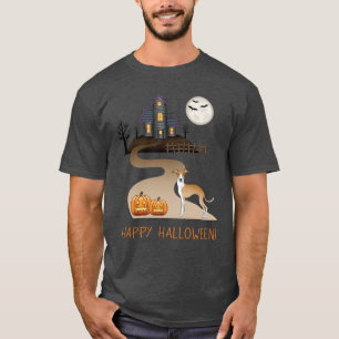 T-shirt Maison Hantée Fawn Et Blanc Iggy Et Halloween