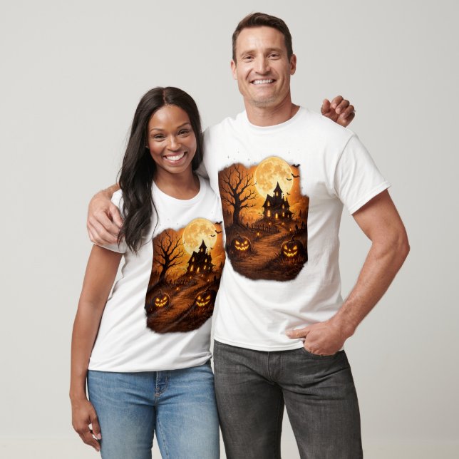 T-shirt Maison Hantée Halloween Épouvantable  (Unisexe)