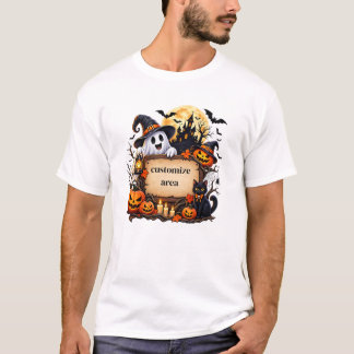 T-shirt Maison hantée personnalisée Halloween Fantôme Citr