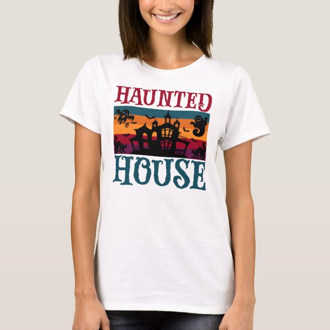 T-shirt Maison haunted (Devant)