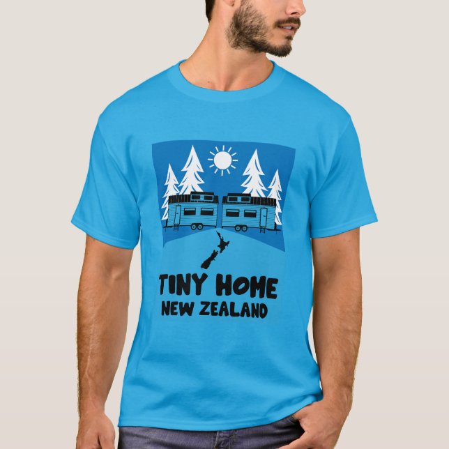 T-shirt Maison minuscule Nouvelle-Zélande (Devant)
