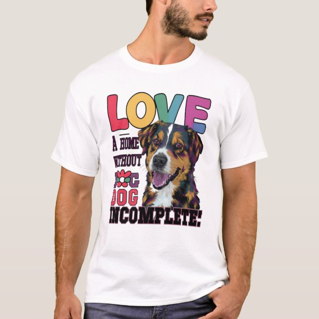 T-shirt Maison sans chien incomplète (Devant)