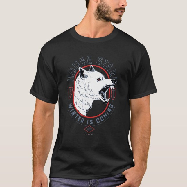 T-shirt Maison Stark - L'hiver approche (Devant)