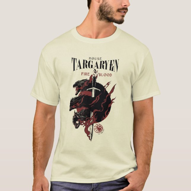 T-shirt Maison Targaryen - Feu et Sang (Devant)