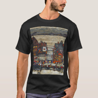 T-shirt Maisons Avec Blanchisserie Par Egon Schiele 1914. 