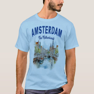 T-shirt Maisons de Canal à Amsterdam : La Pays-Bas