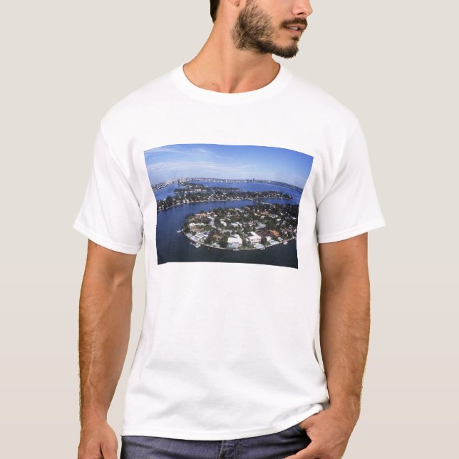 T-shirt Maisons d'île privée de Biscayne Bay, Star (Devant)