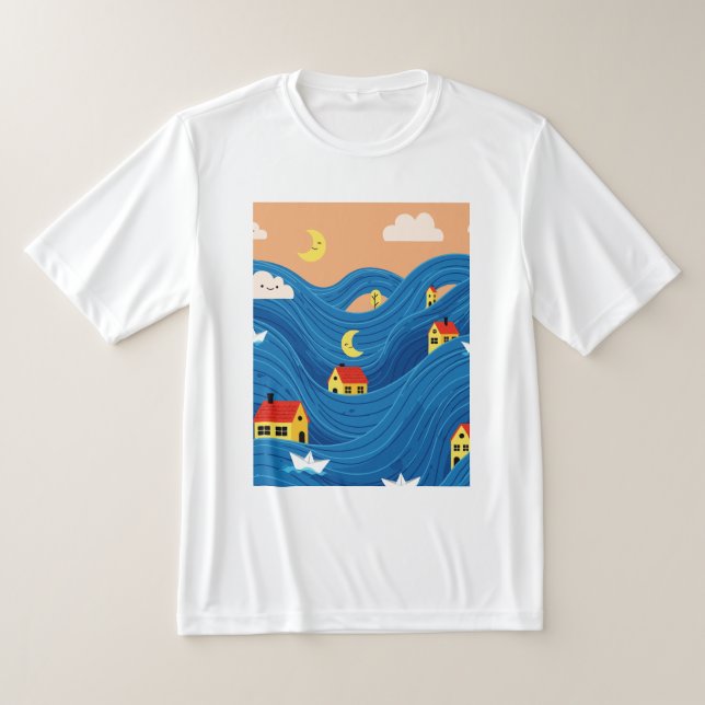 T-shirt Maisons et bateaux (Poser)