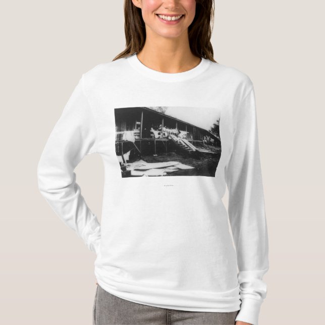 T-shirt Maisons japonaises en photographie d'Hawaï (Devant)