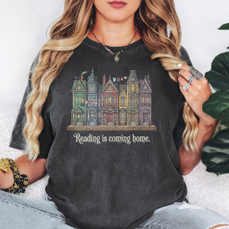 T-shirt Maisons victoriennes avec citation de lecture d'ar