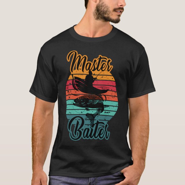 T-shirt Maître Appât Drôle De Pêche (Devant)