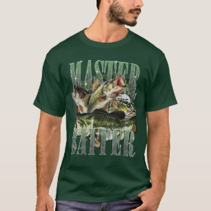 T-shirt Maître appât pêcheur de bar Papa Papa heureux F