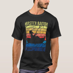 T-shirt Maître Appât Vintage Bass Pêche Pêcheur Hommes 2