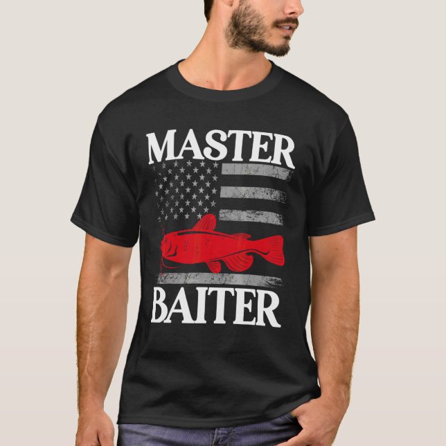 T-shirt Maître appât Wels Chasseur de poisson-chat (Devant)