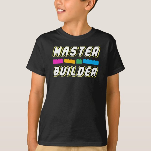 T-shirt Maître Builder - Funny Build Wall Builder (Devant)
