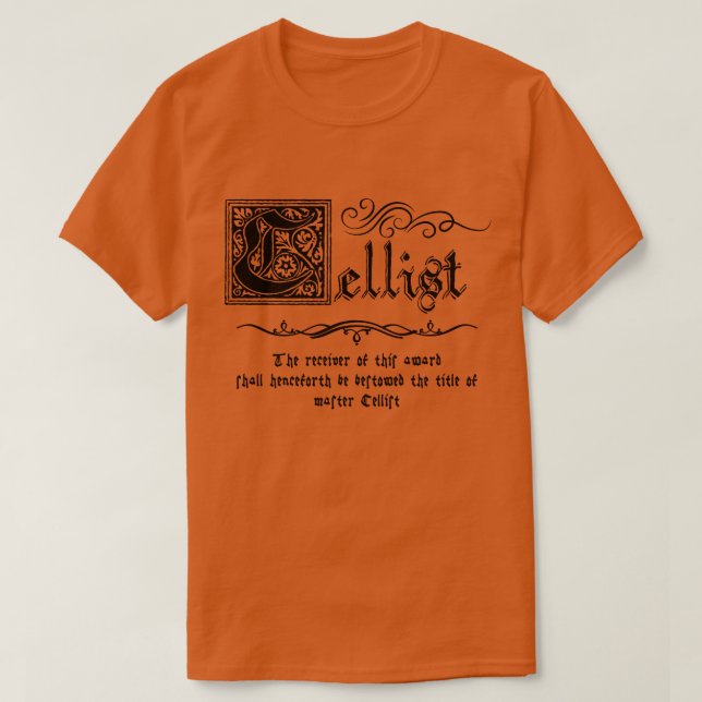 T-shirt Maître celliste médiévale (Design devant)
