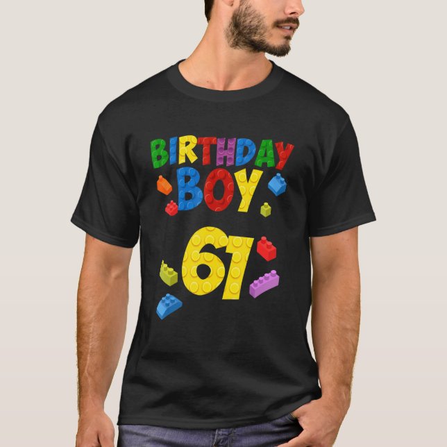 T-shirt Maître Constructeur 61 Anniversaire Garçon 61ème A (Devant)