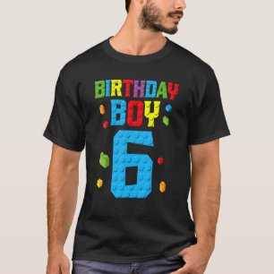 T-shirt Maître Constructeur 6e anniversaire Garçon 6 Bâtim