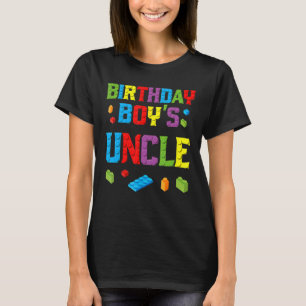 T-shirt Maître Constructeur Anniversaire Boy's Uncle Build