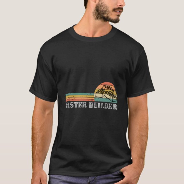 T-shirt Maître Constructeur - Bâtiment de blocs Enfants et (Devant)