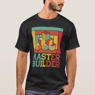 T-shirt Maître Constructeur Cool Builder Ensemble De Blocs