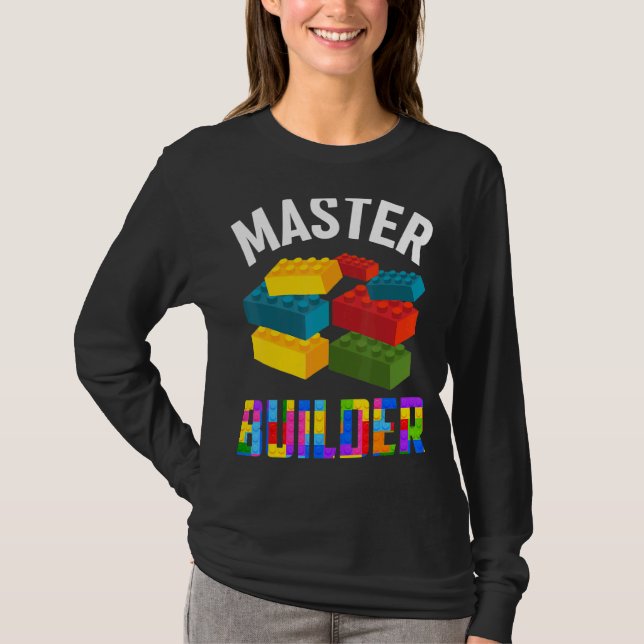 T-shirt Maître Constructeur Cute Constructeur De Briques B (Devant)