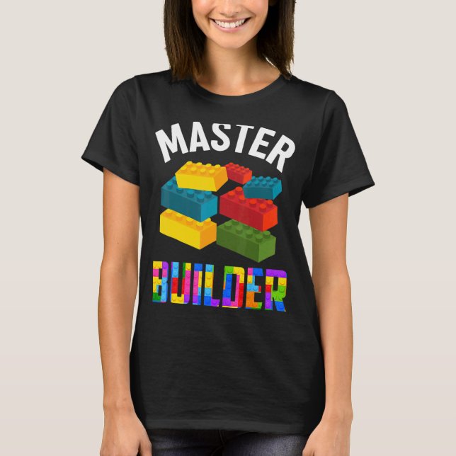 T-shirt Maître Constructeur Cute Constructeur De Briques B (Devant)