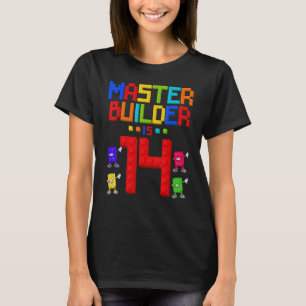 T-shirt Maître Constructeur est 14 Ans Bâtiment 14e Annive