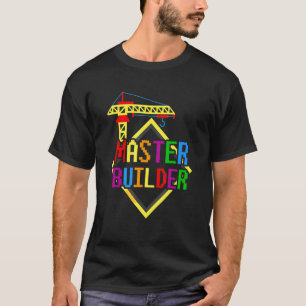 T-shirt Maître Constructeur Ingénieur Blocs de constructio
