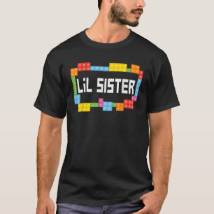 T-shirt Maître constructeur Lil Soeur Bricks Blocs Bâtimen