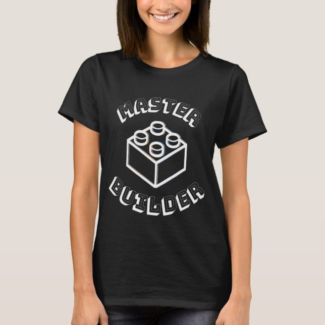 T-shirt Maître Constructeur Mignonne Bâtiment Enfants Garç (Devant)