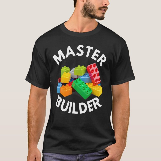 T-shirt Maître Constructeur Mignonne Bâtiment Enfants Garç (Devant)