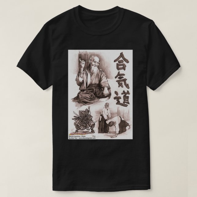 T-shirt maître d'aikido (Design devant)