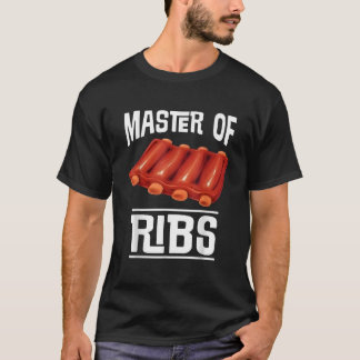 T-shirt Maître de barbecue de côtes