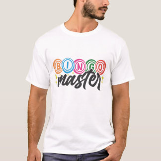 T-shirt Maître de Bingo Cool art de mot