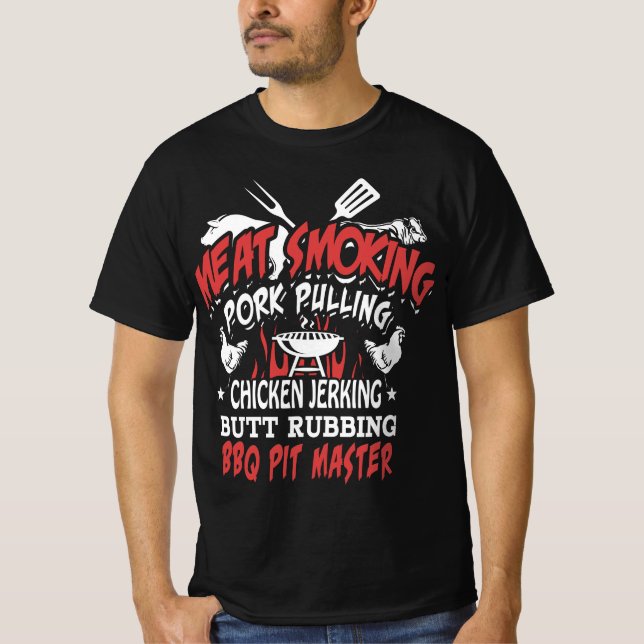 T-SHIRT MAÎTRE DE BQ-PIT POUR MAÎTRES DE LA GRILL (Devant)
