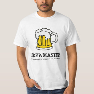 T-shirt Maître de Brew - tasse de bière de compagnie de