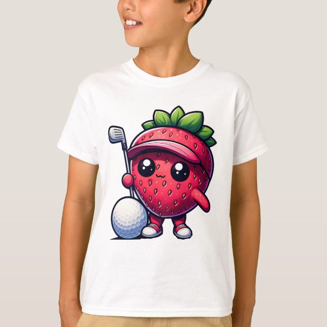 T-shirt Maître de fraise Chibi (Devant)