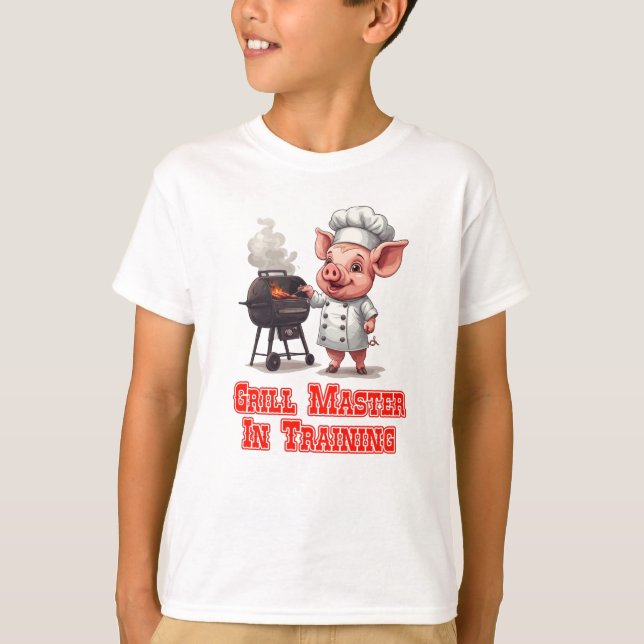 T-shirt Maître de Grill en Formation (Devant)