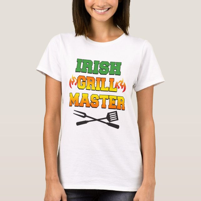 T-shirt Maître de grill irlandais (Devant)
