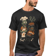 Maître de grill Zombie Drôle – Art de Chef BBQ Squ