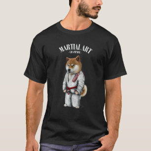 T-shirt Maître de judo karaté de chien Shiba classique en 