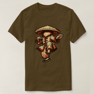 T-shirt Maître de Kung Fu Champignon — Rétro Vintage Marti