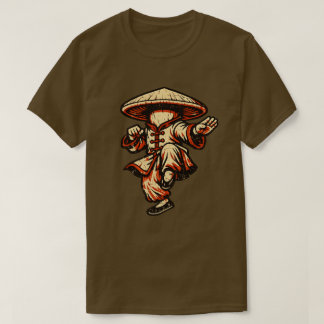 T-shirt Maître de Kung Fu Champignon — Rétro Vintage Marti